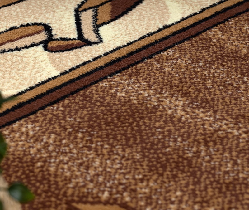 Kusový koberec BCF F25 hnědý